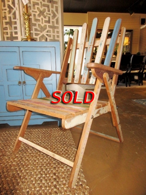 Distressed discount wood chair