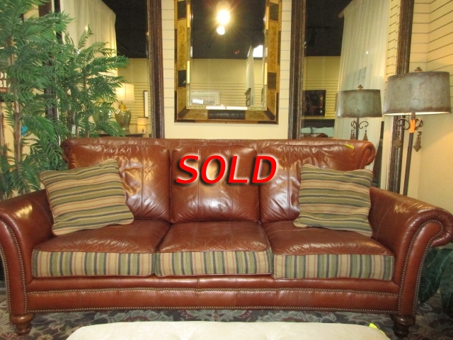 Haverty's Leather/Fabric Sofa