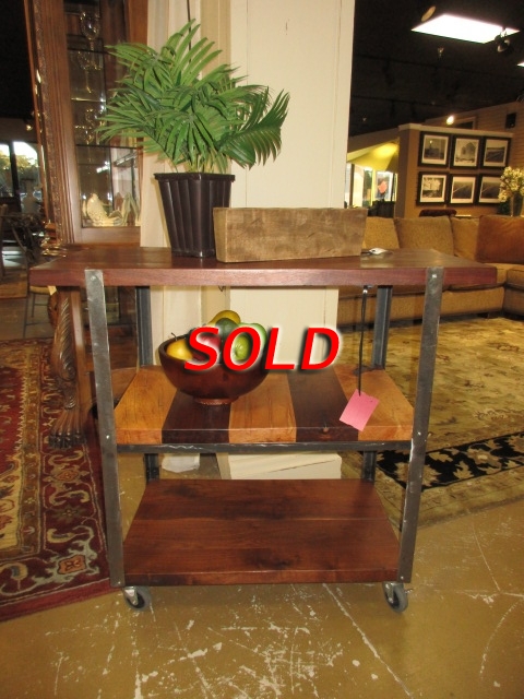 Wood/Metal Kitchen Island