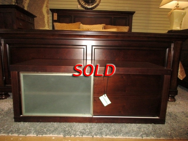 Glass Door Media Console