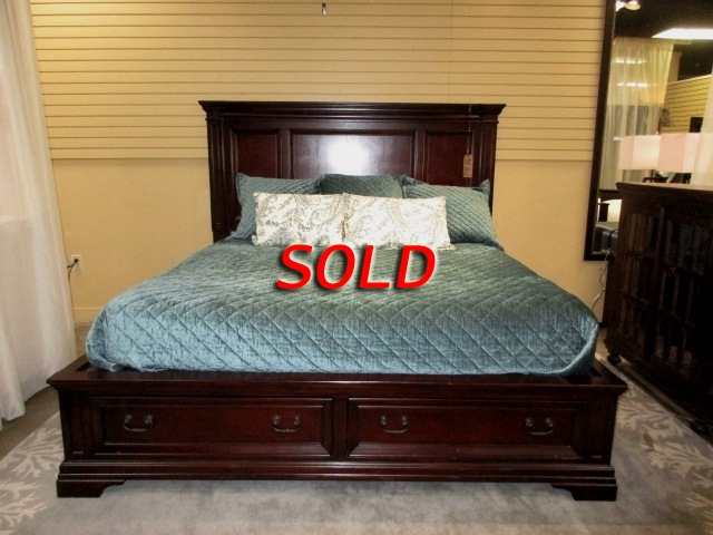 Havertys storage deals bed