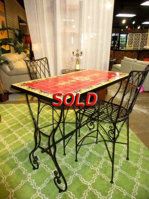 Pier 1 wrought iron table and chairs new arrivals