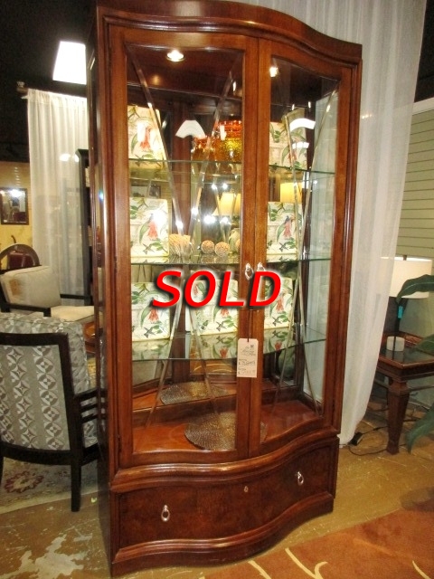 Thomasville shop curio cabinet