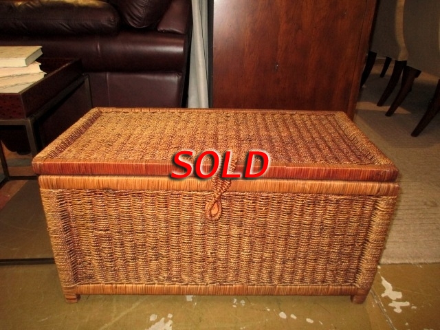 Wicker Storage Trunk