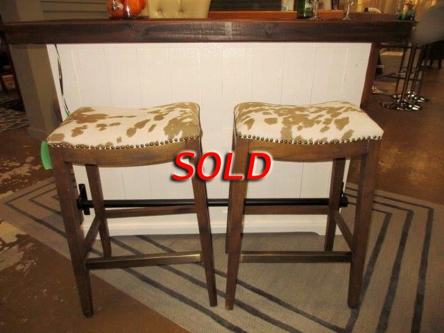 (2) Saddle Seat Stools