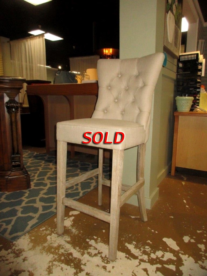 (2) Button Tufted Barstools