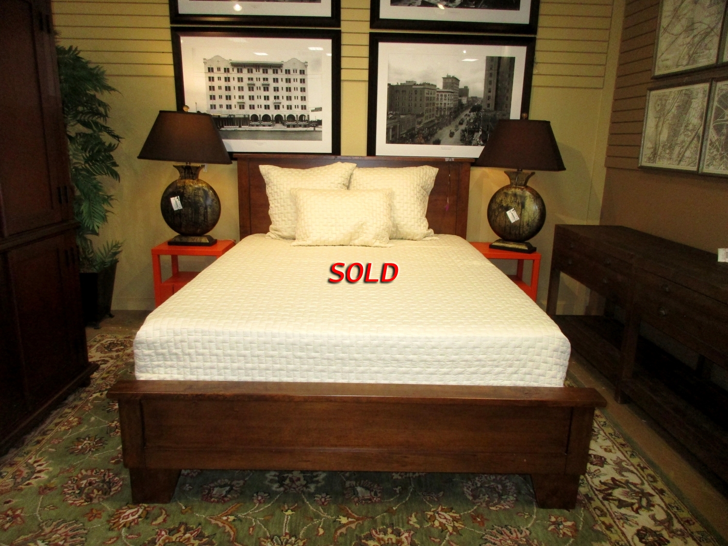 Pottery Barn Sumatra Queen Bed