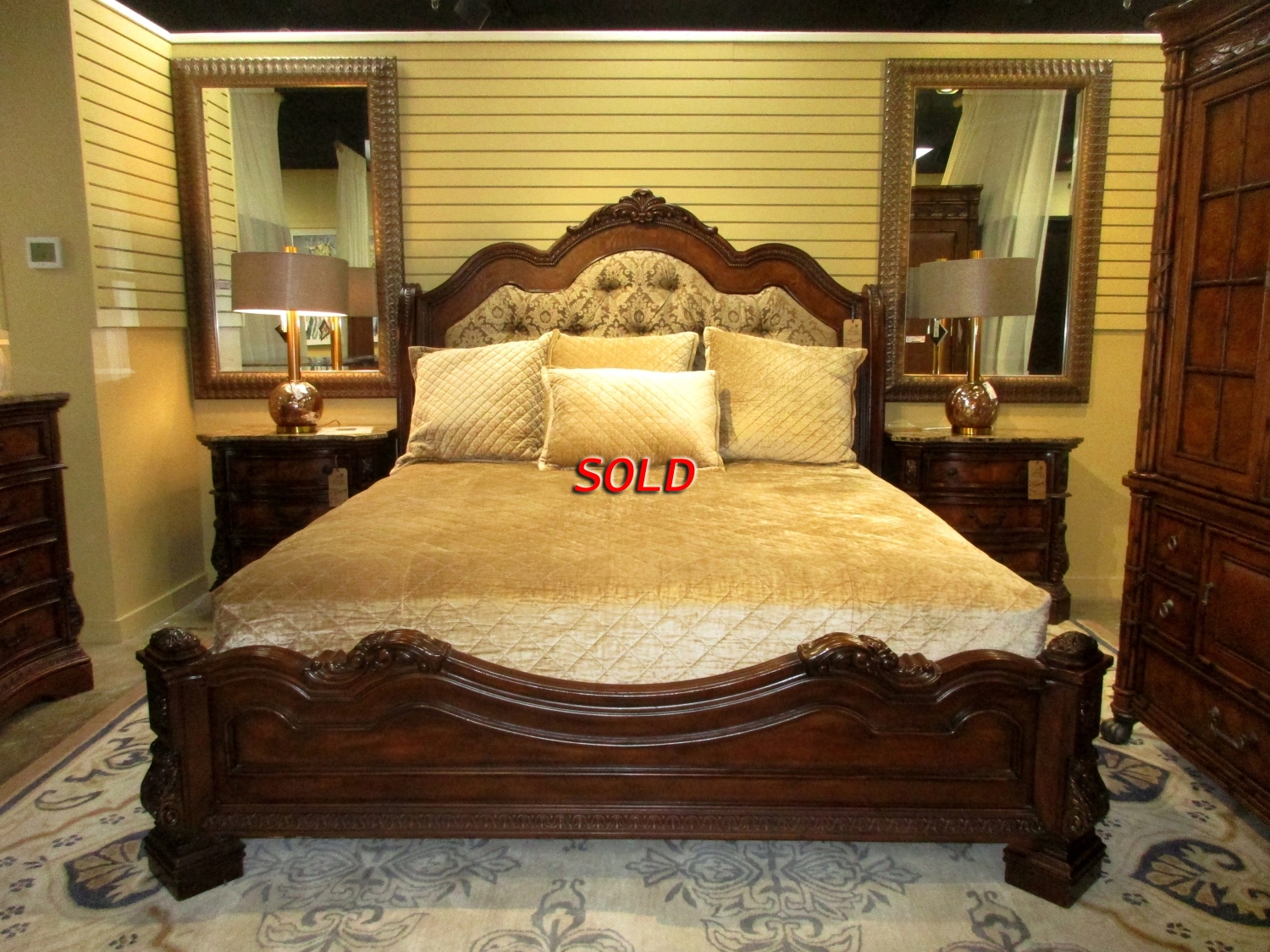 Ashley Ledelle Sleigh King Bed