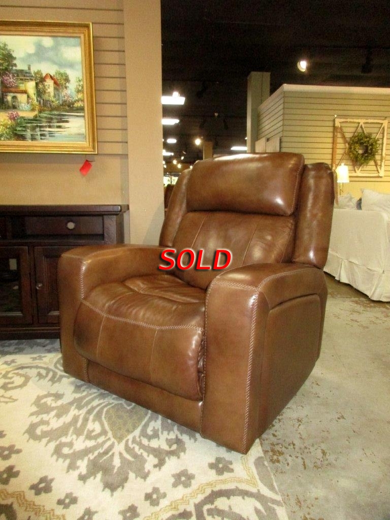 Havertys Leather Power Recliner