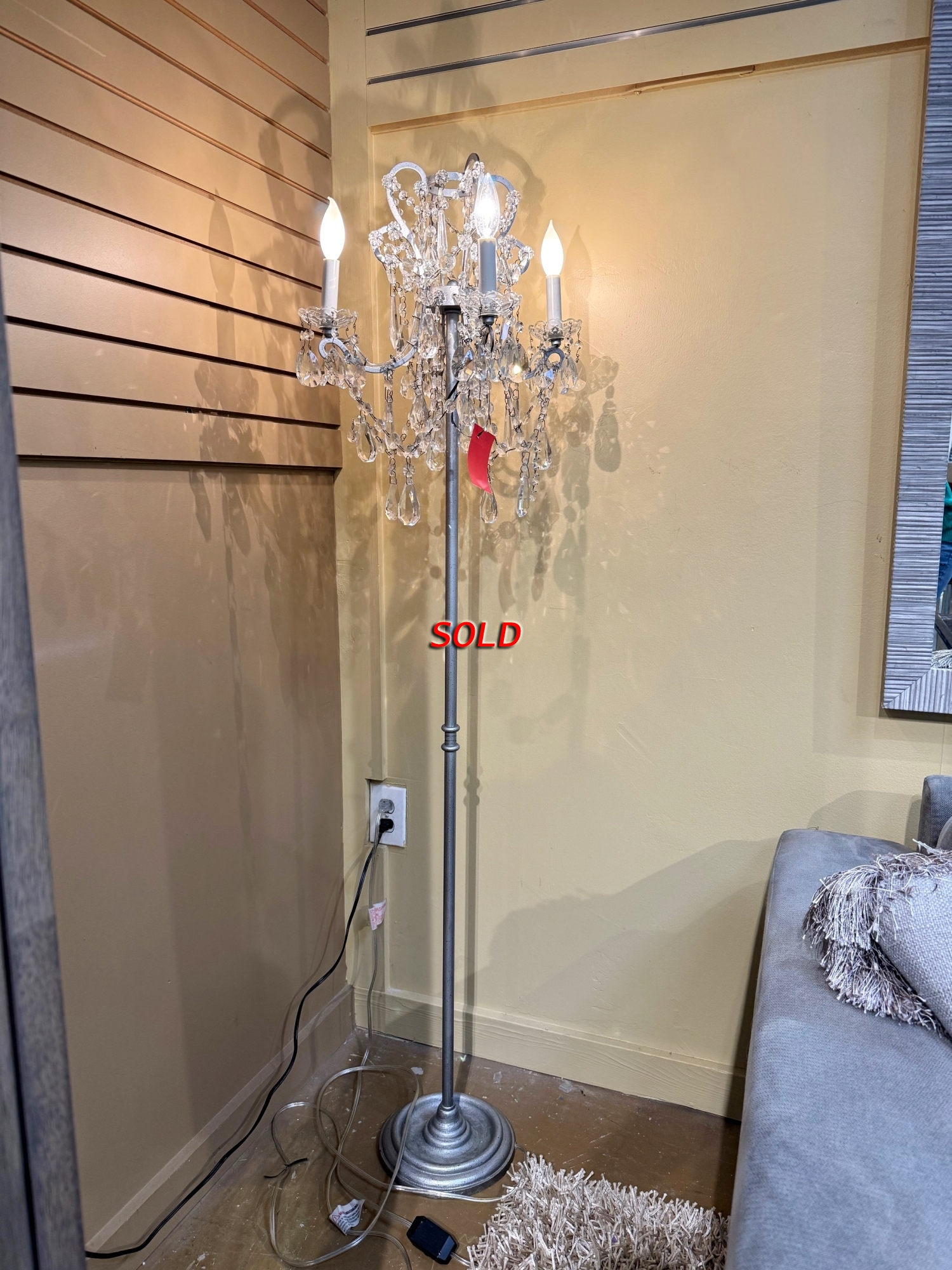 RH Rococo Crystal Floor Lamp