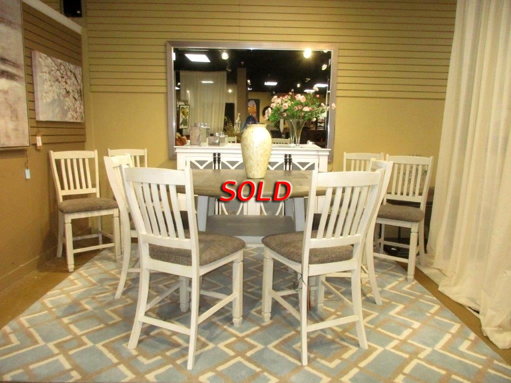 Ashley Dropleaf Table W/8 Chairs