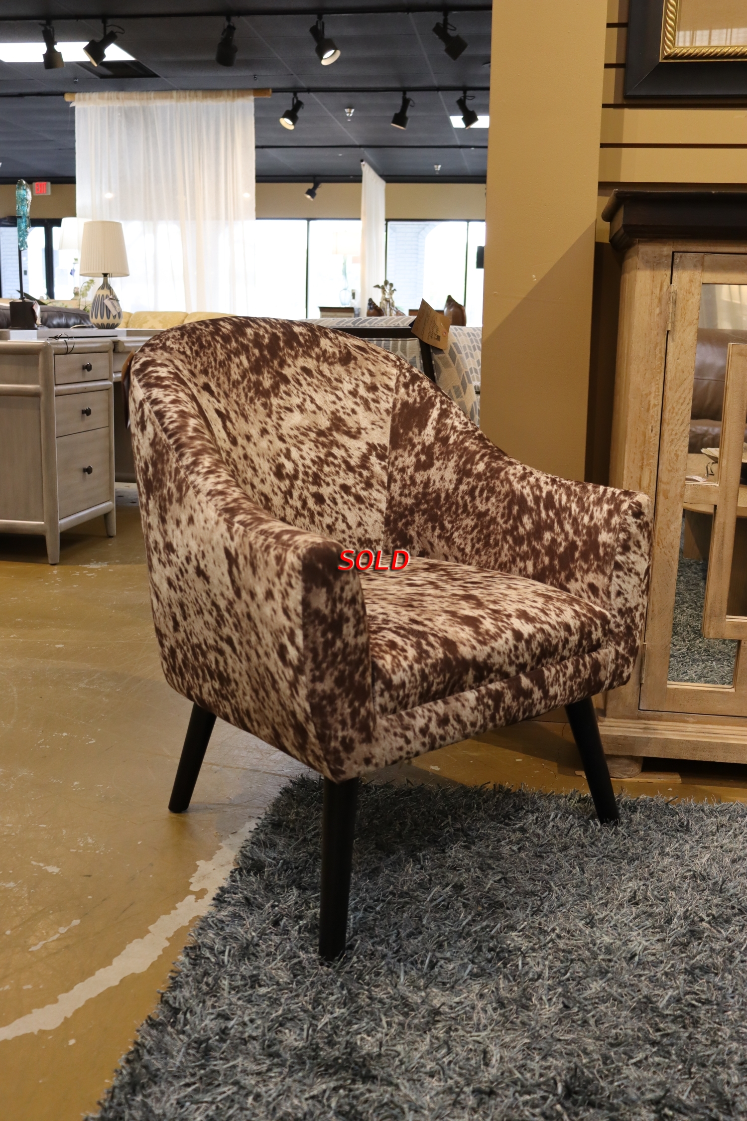 Animal Print Accent Chair