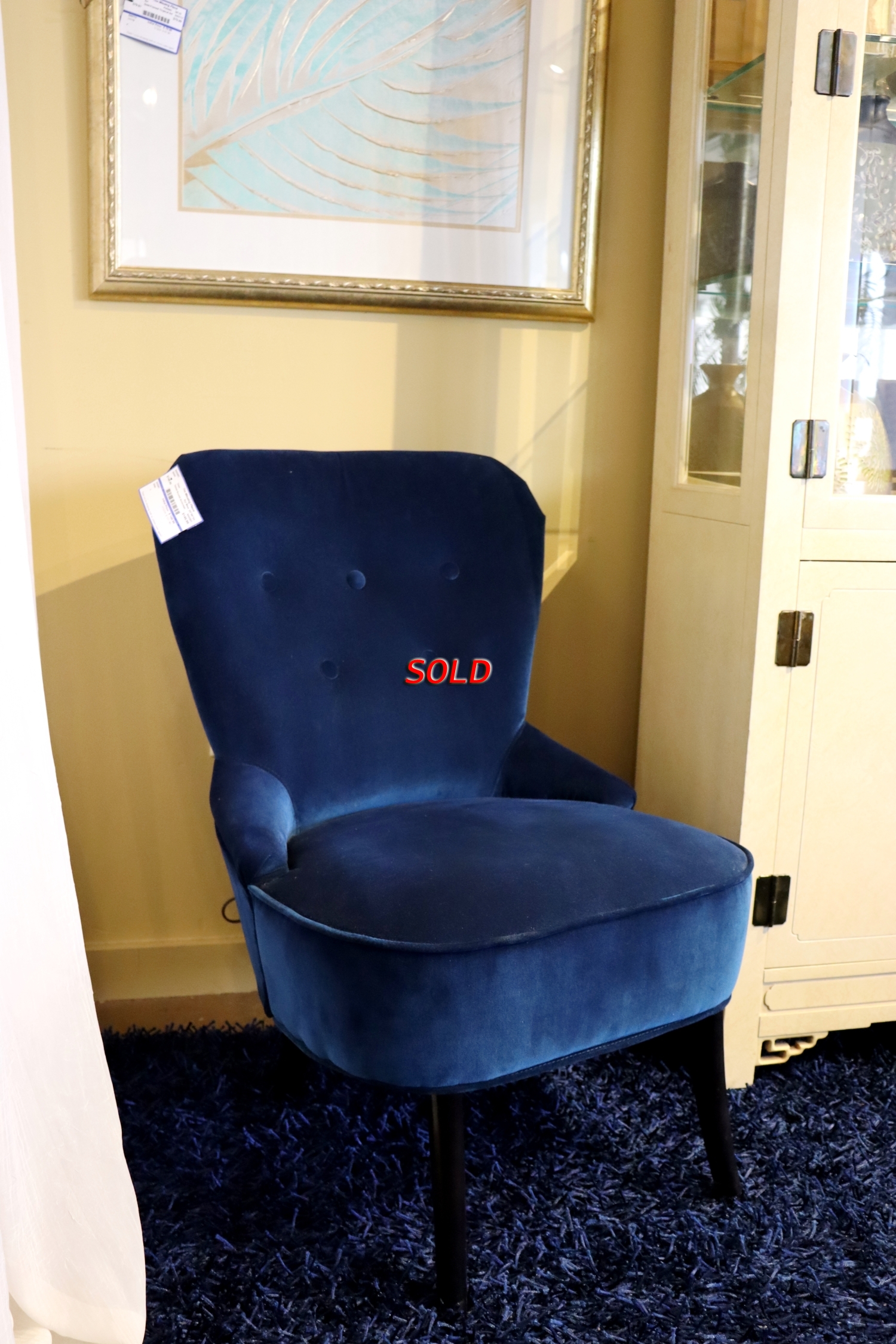 Velvet Accent Armchair