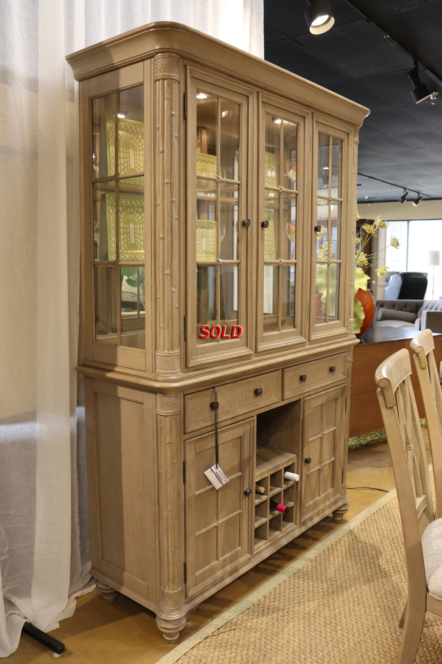 Havertys 2 Pc China Cabinet