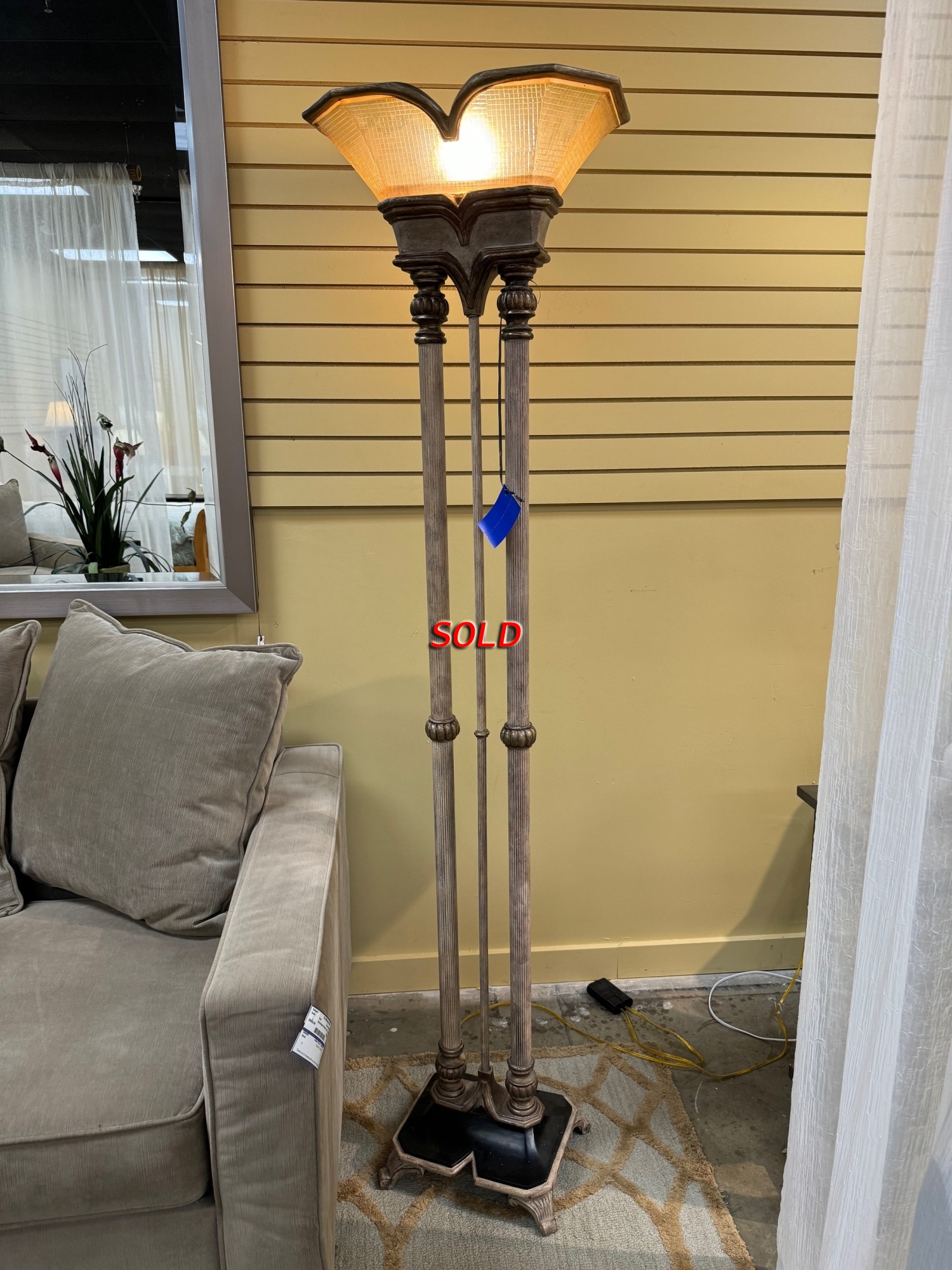 Double Pillar Floor Lamp