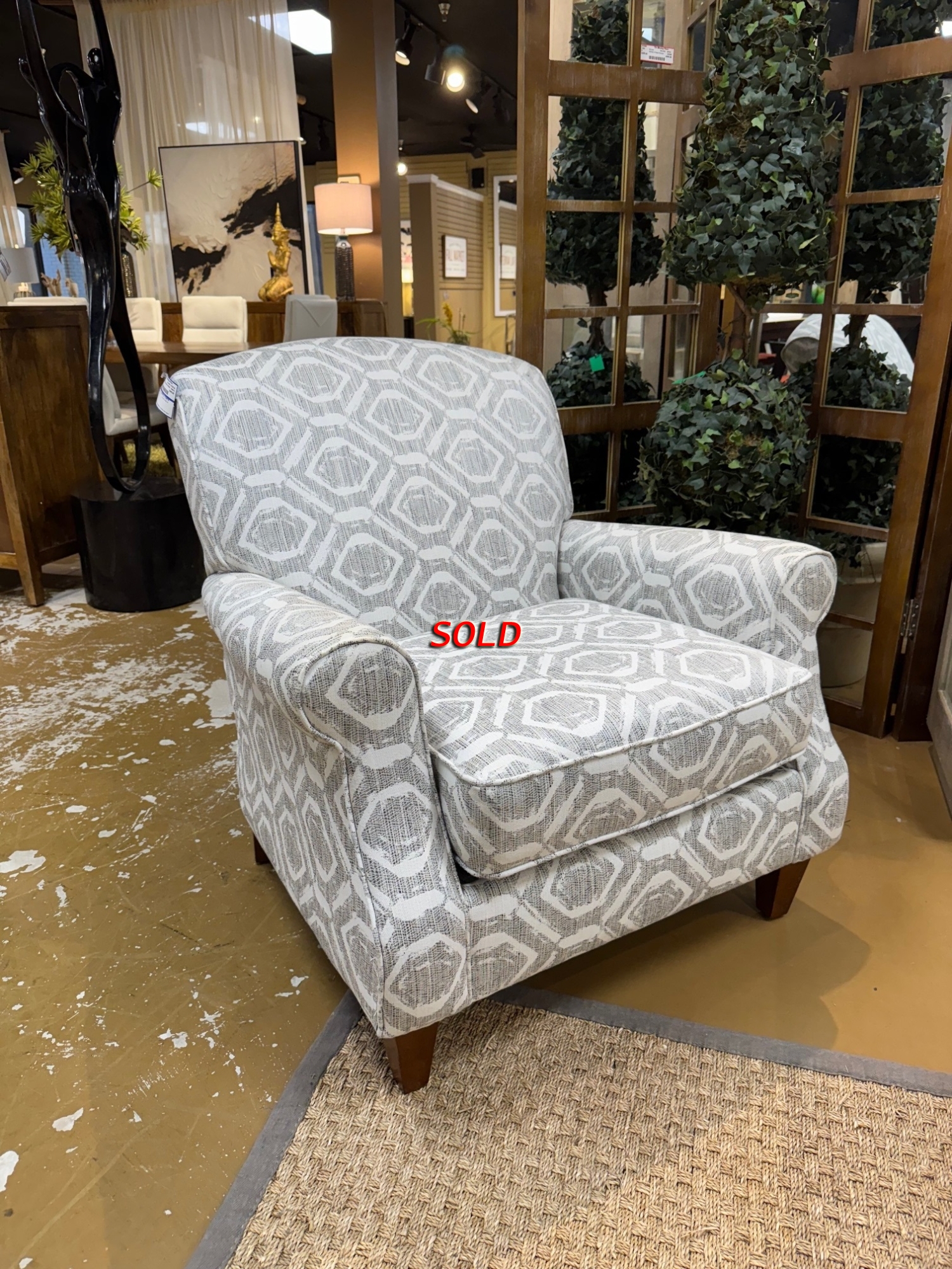 Havertys Kara Chair W/Ottoman