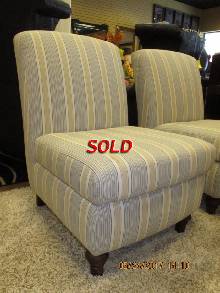 Pottery barn striped deals chair