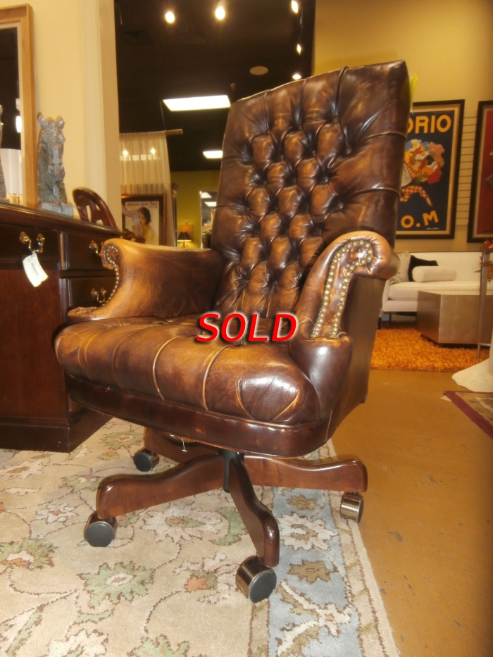 Sam Moore Leather Desk Chair