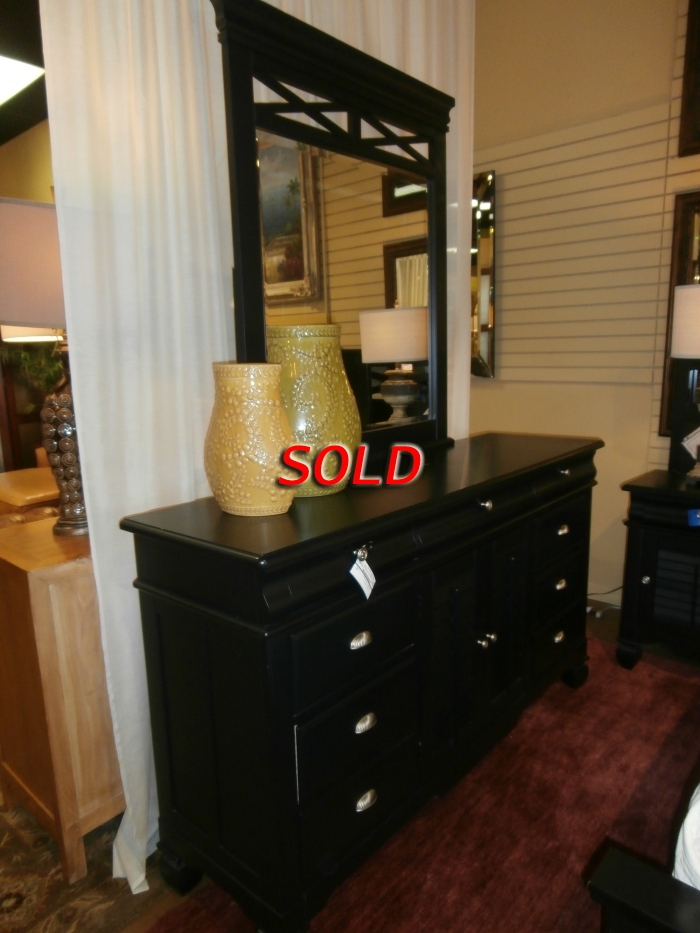 American signature black deals dresser