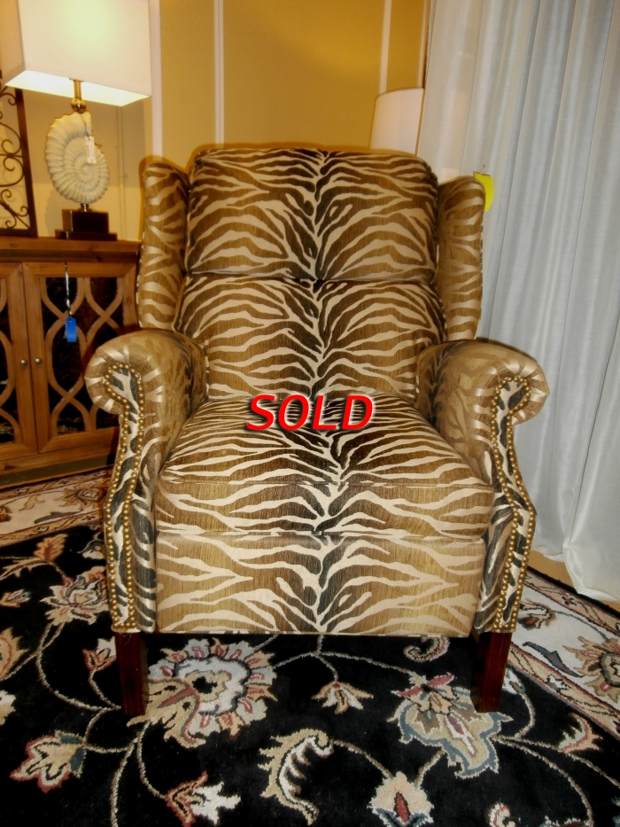 Animal Print Recliner at The Missing Piece