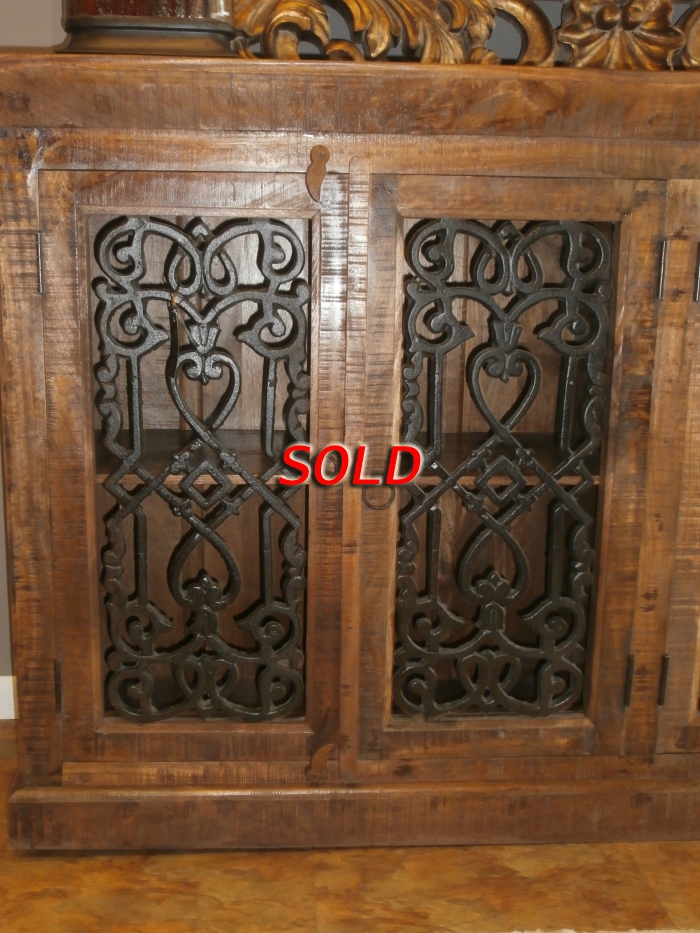 Cast Iron 4 Door Cabinet