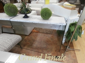 Marble Look Console Table