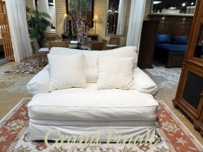 Alan White Slipcovered Loveseat 